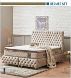Boxspring De Novo 2persoons Bed Model Hermes beige.