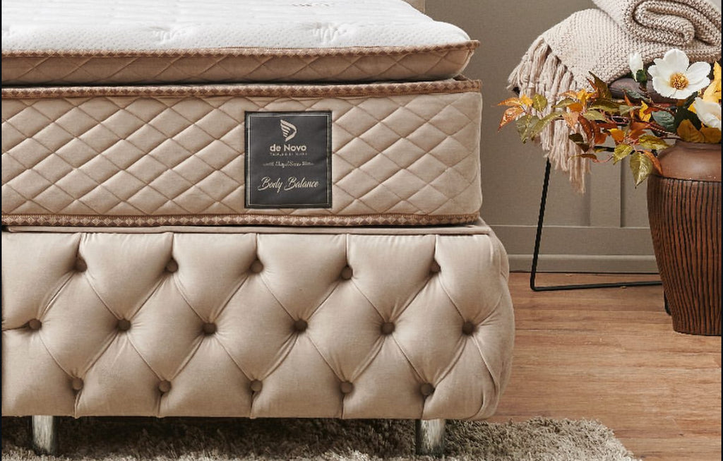 Boxspring De Novo 2persoons Bed Model Hermes beige.