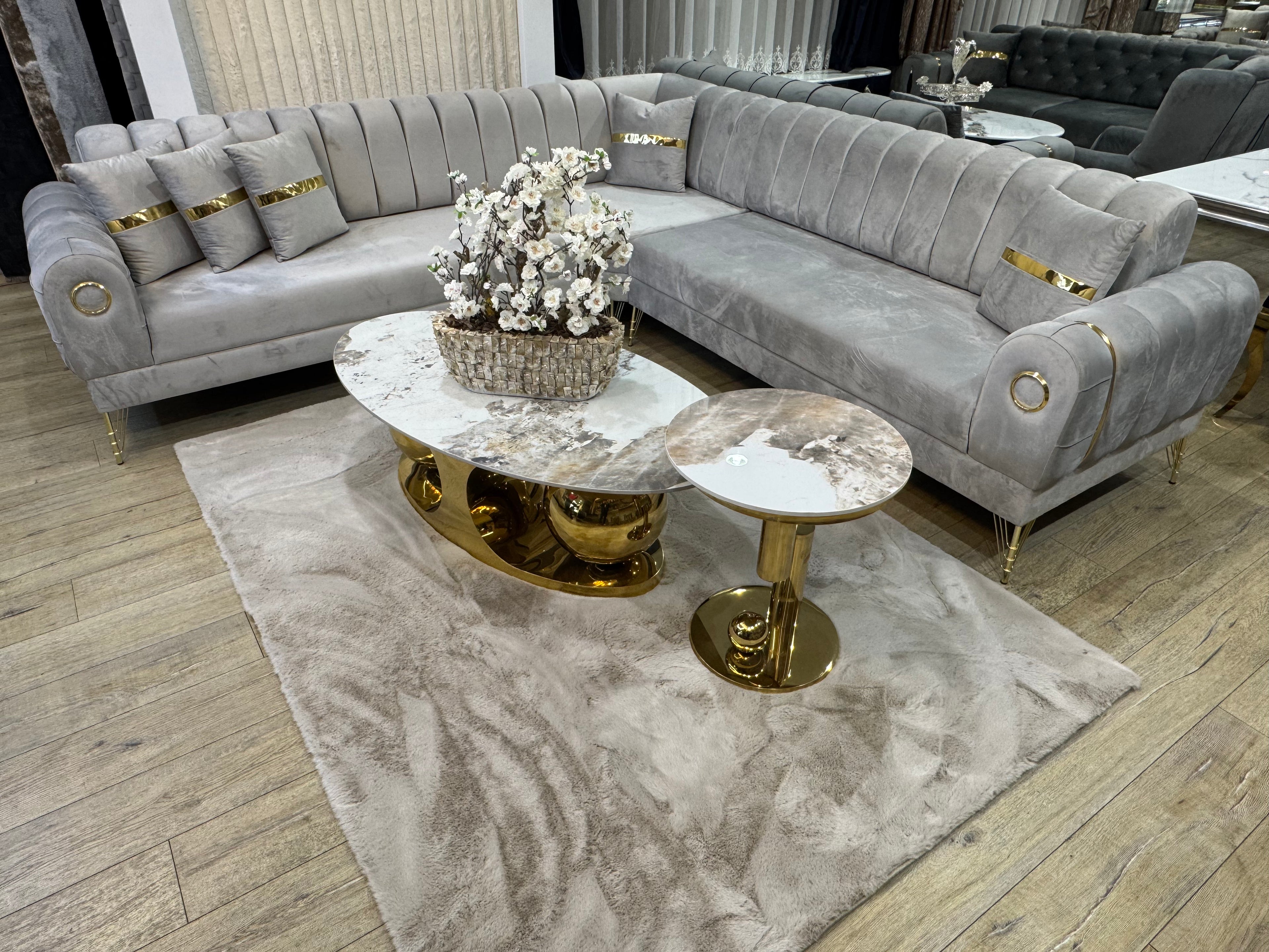 Hoekbank Mirai Bank 270x270cm Beige