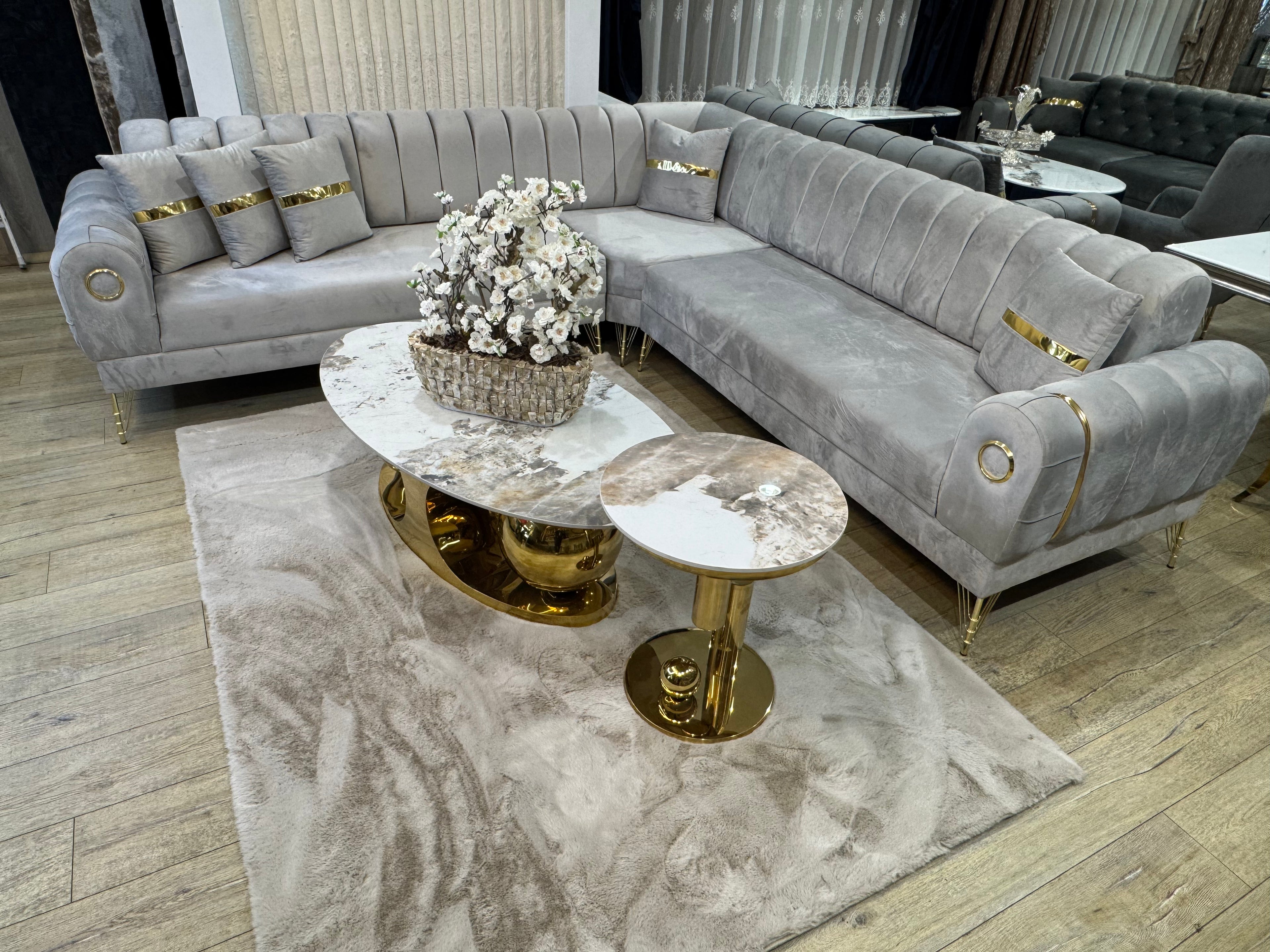 Hoekbank Mirai Bank 270x270cm Beige