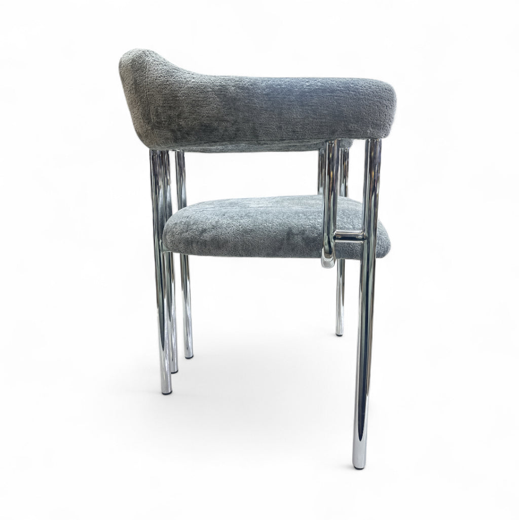 Dubai stoelen Dubai zilver grijs zilver