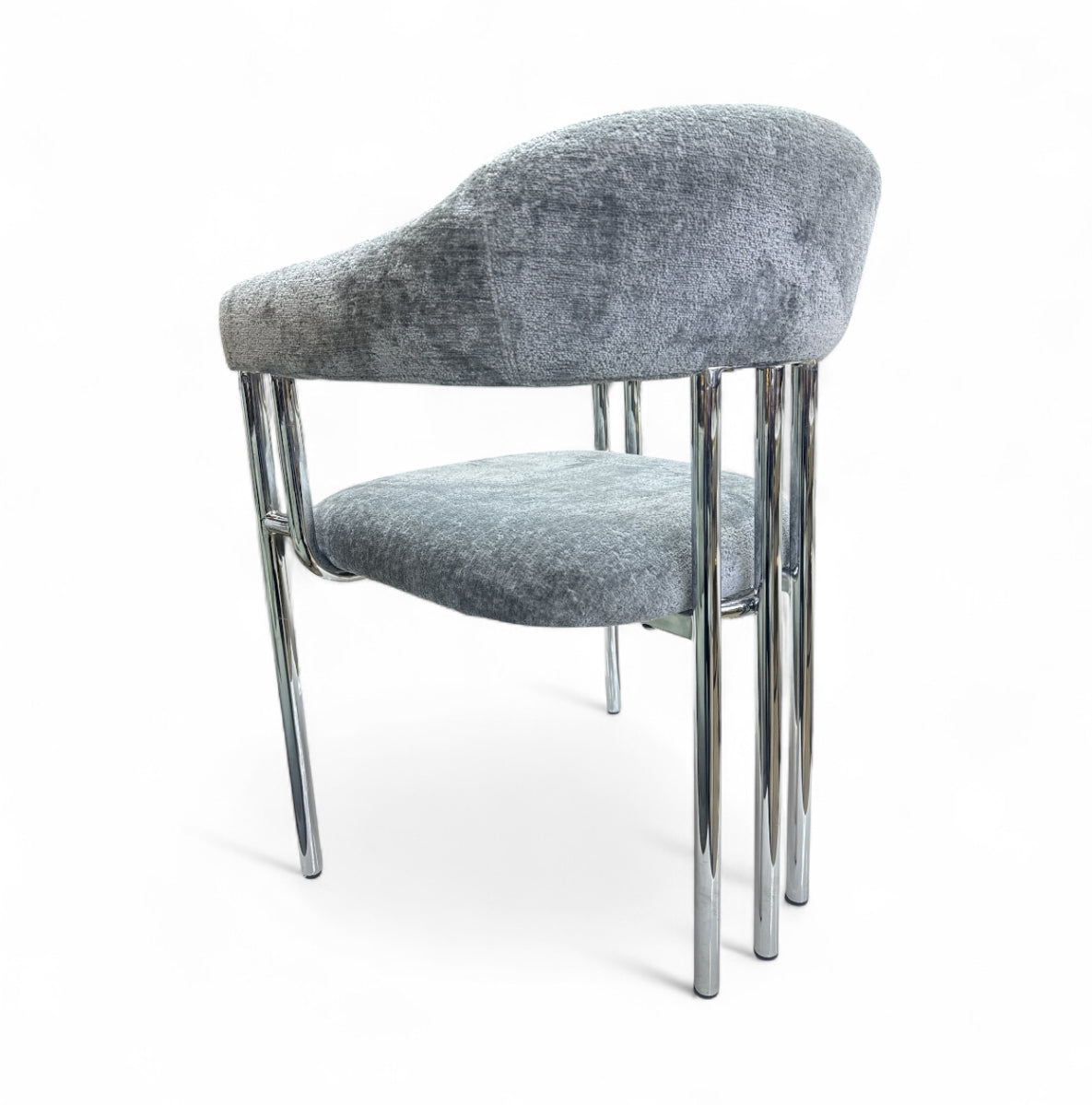 Dubai stoelen Dubai zilver grijs zilver