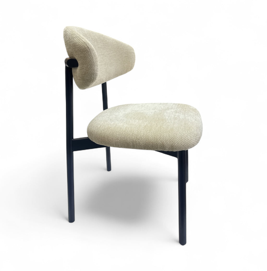 Eetkamerstoel Japandi Lisano Walnoot Bruin