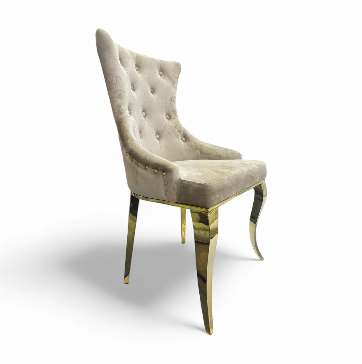 Eetkamerstoel Beige Goud