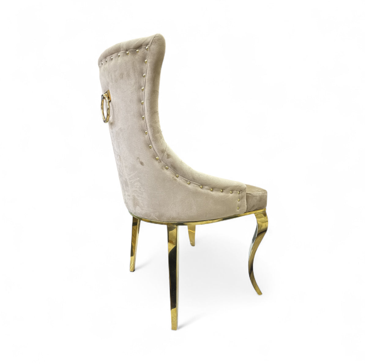 Eetkamerstoel Beige Goud