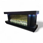 Luxe Tv kast met Sfeerhaard dering 180cm Elektrische haard Zwart.