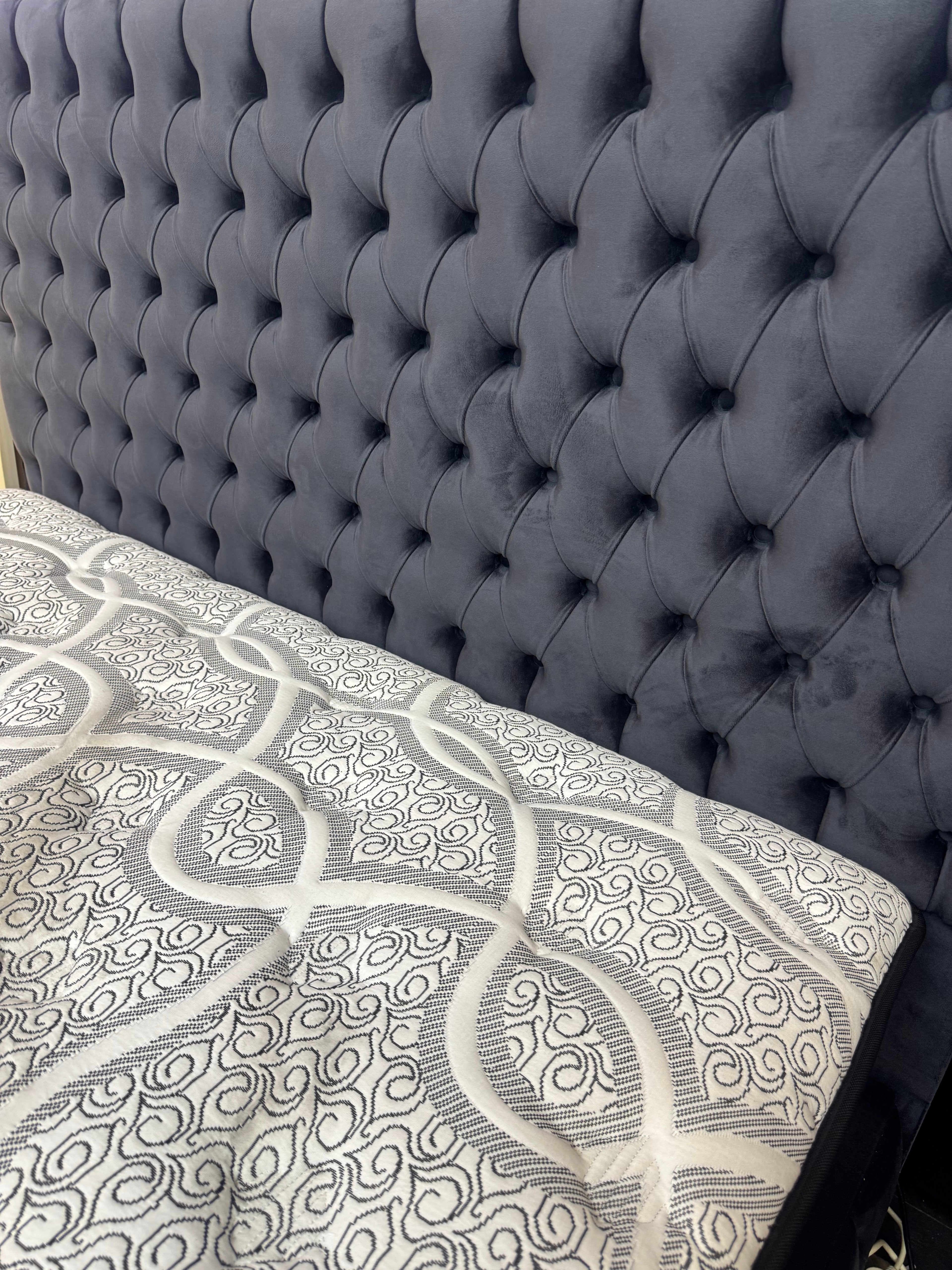 Boxspring De Novo 2 persoons bed Model Hermes Donker Grijs