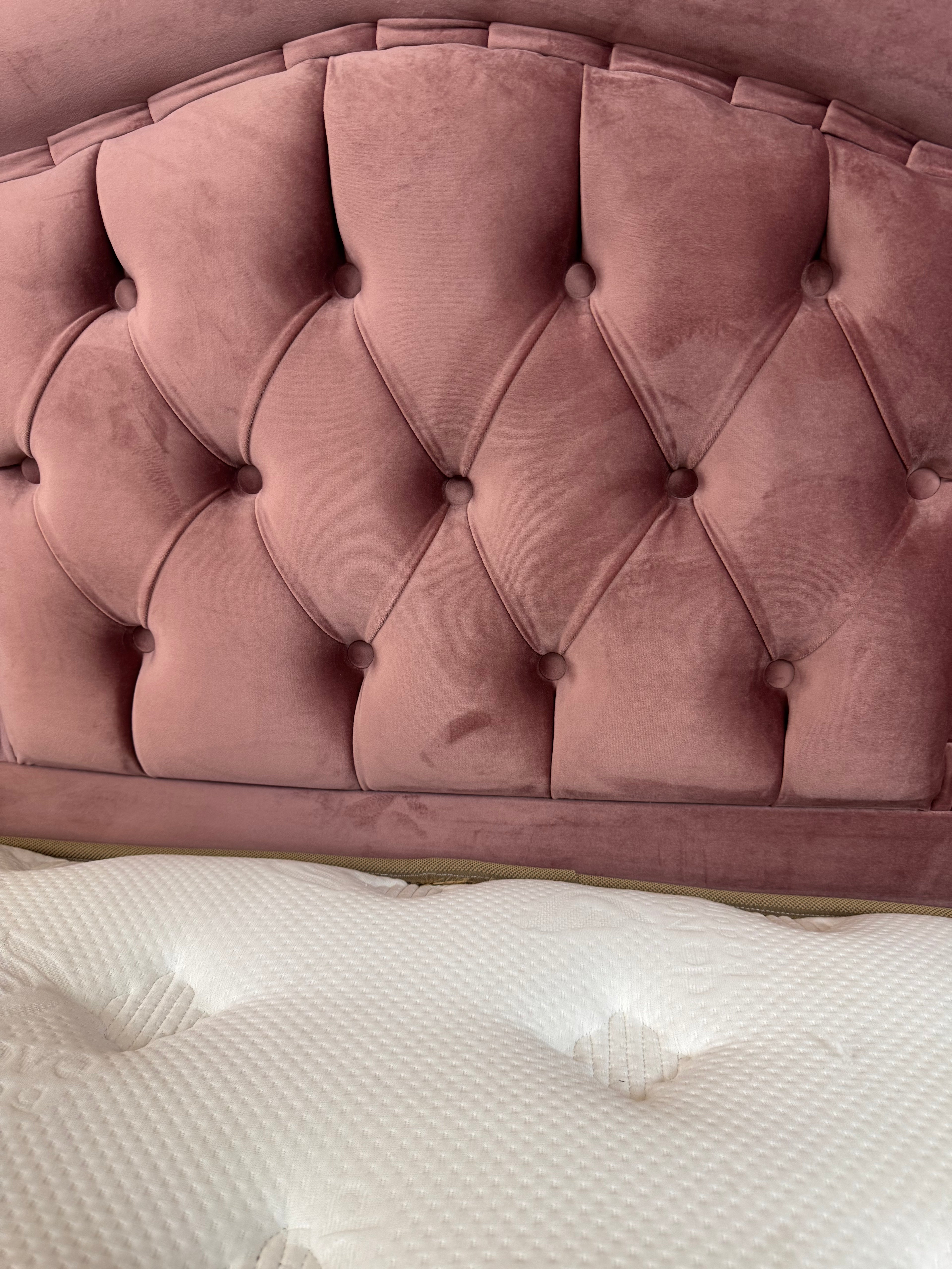 Boxspring De novo 1 persoons bed luxe Roze