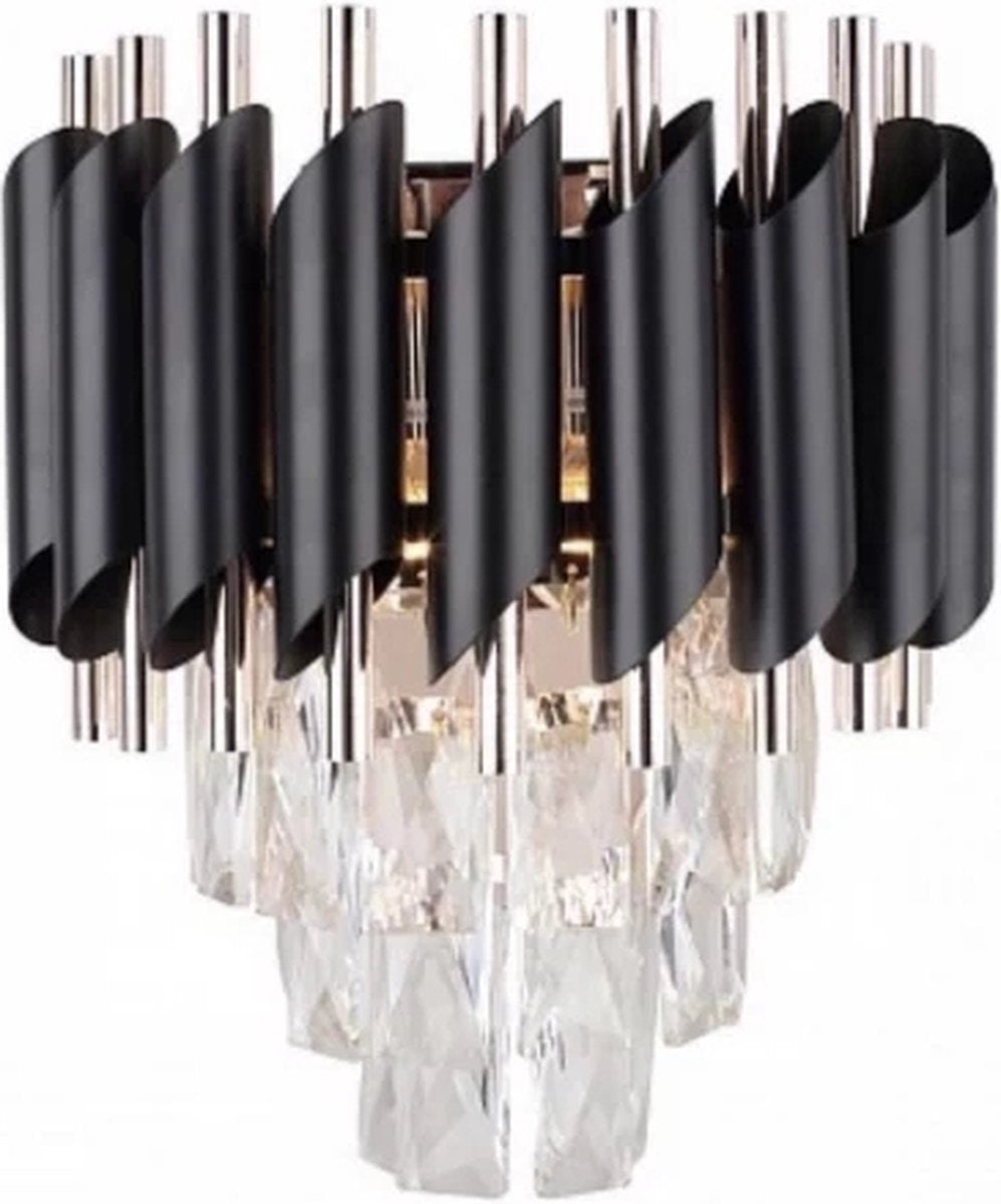 Hanglamp Cristal Pearl Goud - zwart
