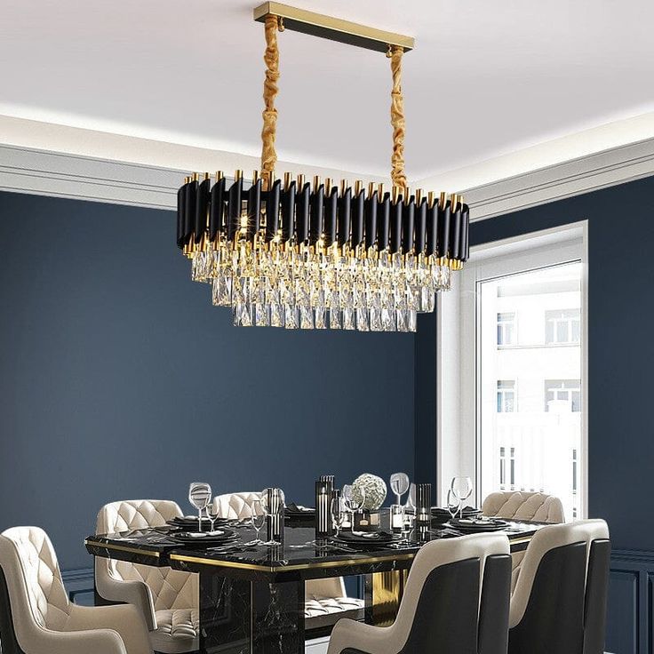 Hanglamp Cristal Pearl Goud - zwart
