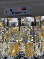 Plafondlamp met 4 hartjes Cristal