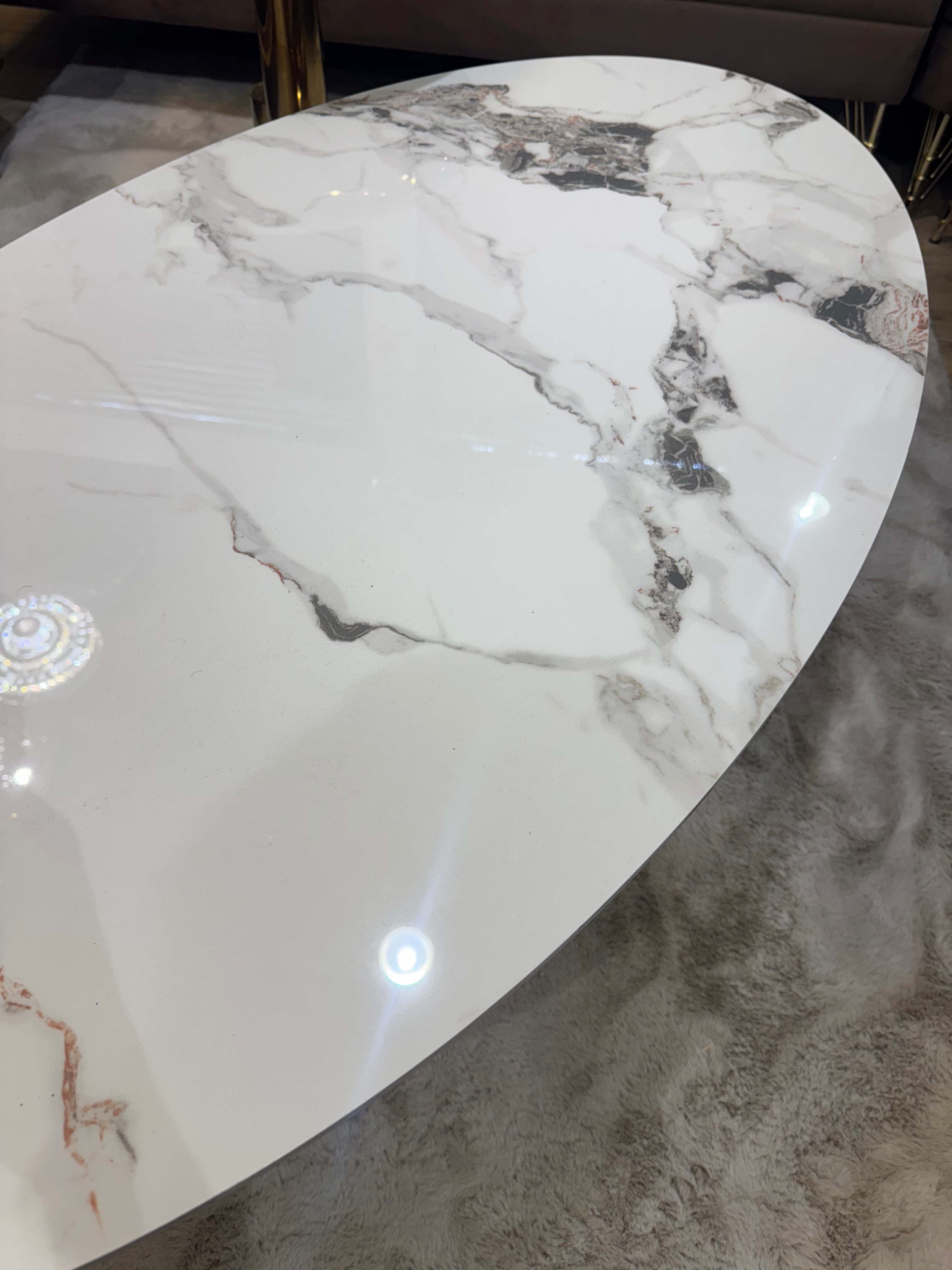 Walnoot Salontafel Marmer