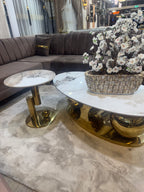 Walnoot Salontafel Marmer