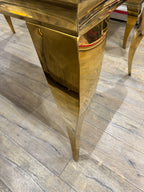 Milano Eettafel Marmer Goud Zwart of Zilver Zwart