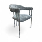 Dubai stoelen Dubai zilver grijs zilver