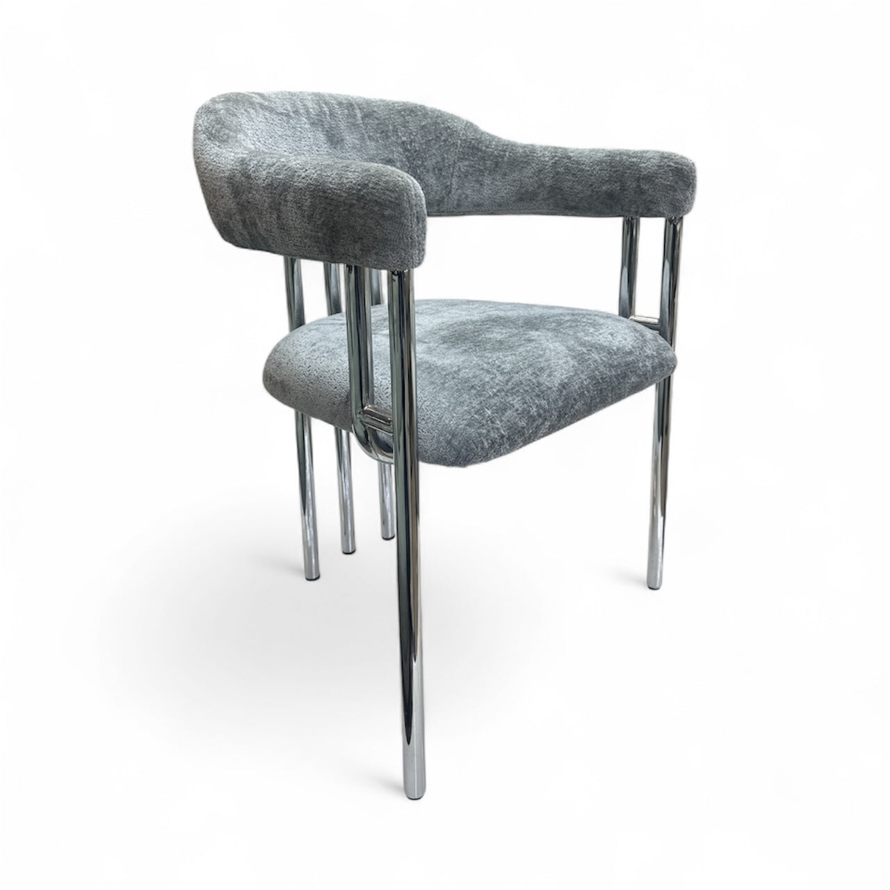 Dubai stoelen Dubai zilver grijs zilver