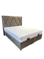 Boxspring 2 persoons De Novo Bed Licht bruin