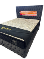 Boxspring 2 persoons De Novo bed metModel: hermes + sfeerhaard - Donker grijs