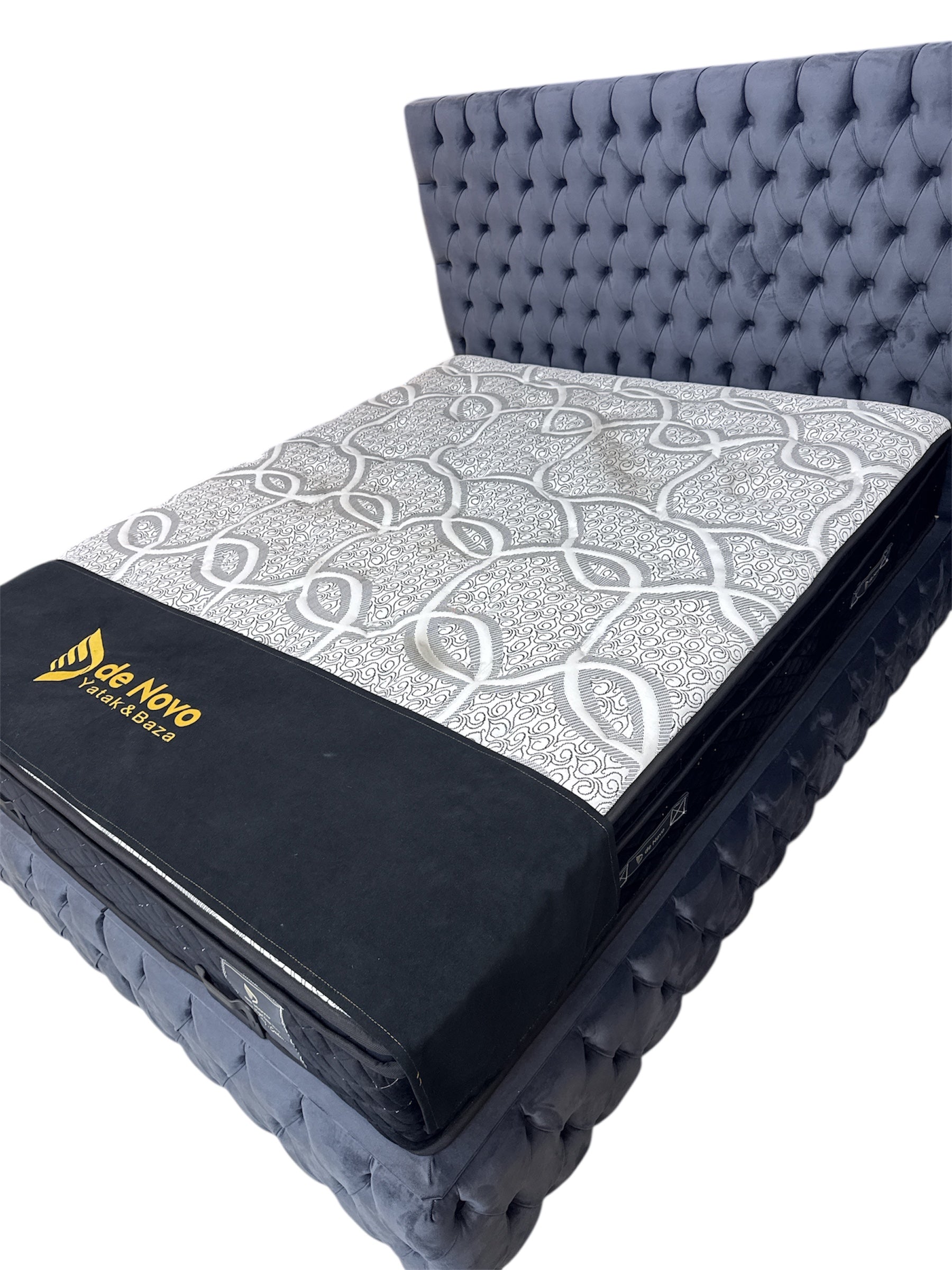 Boxspring De Novo 2 persoons bed Model Hermes Donker Grijs