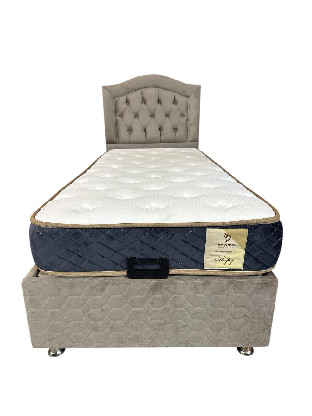 Boxspring De Novo 1 persoons bed beige