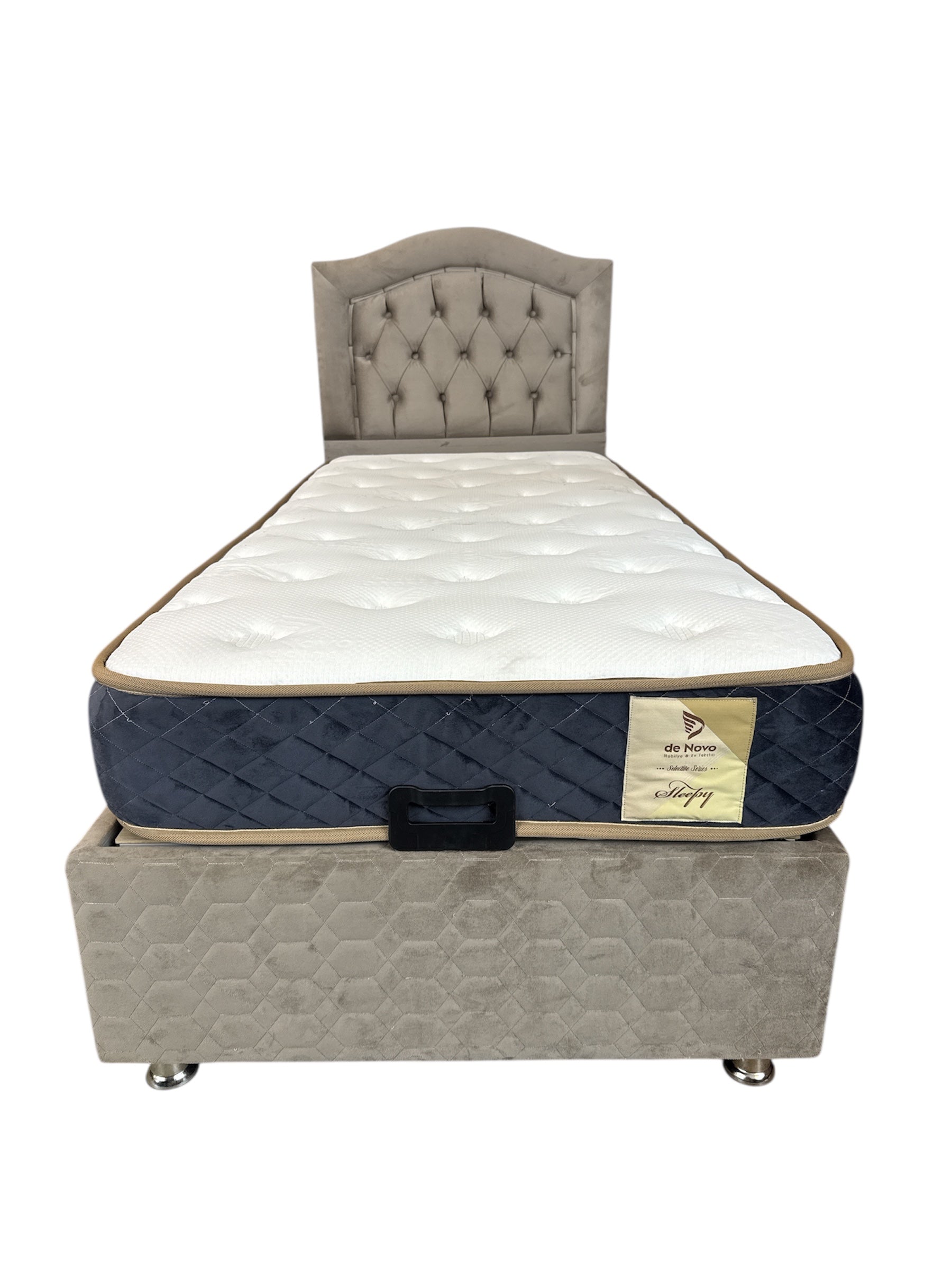Boxspring De Novo 1 persoons bed beige