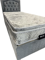 Boxspring De Novo 1 persoons Bed LIcht grijs