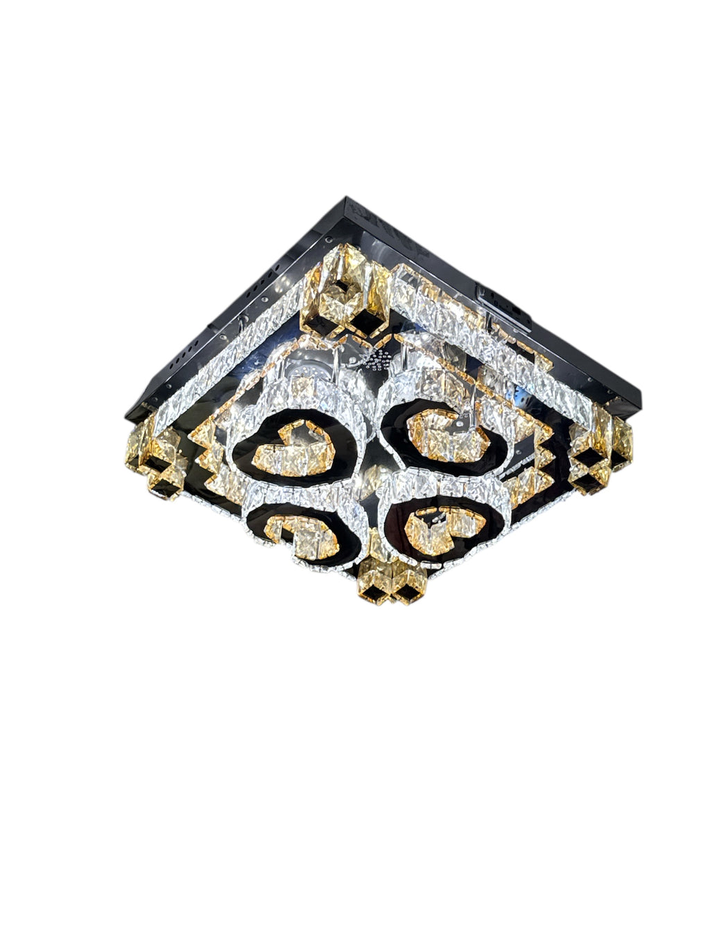 Plafondlamp met 4 hartjes Cristal