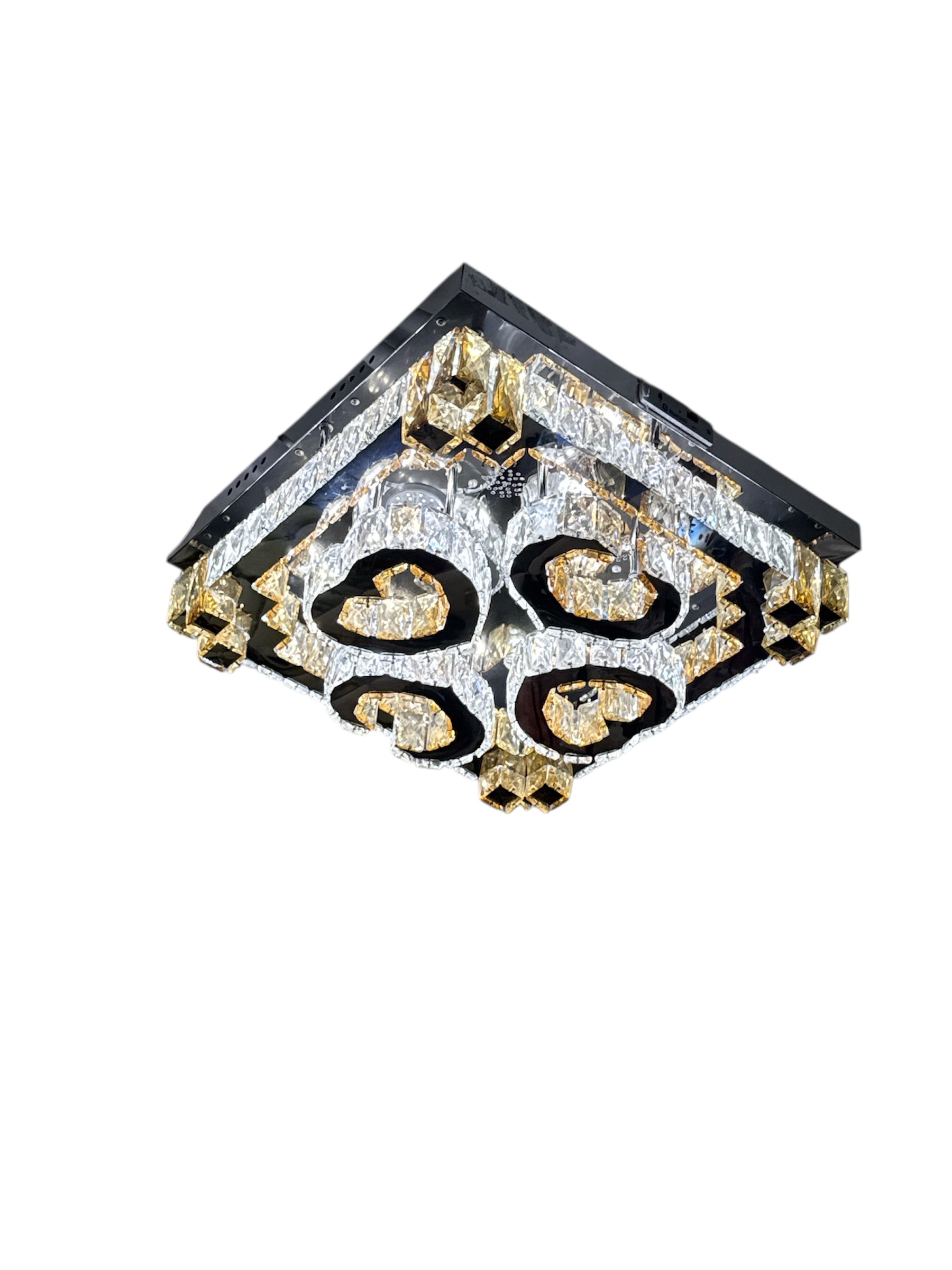 Plafondlamp met 4 hartjes Cristal