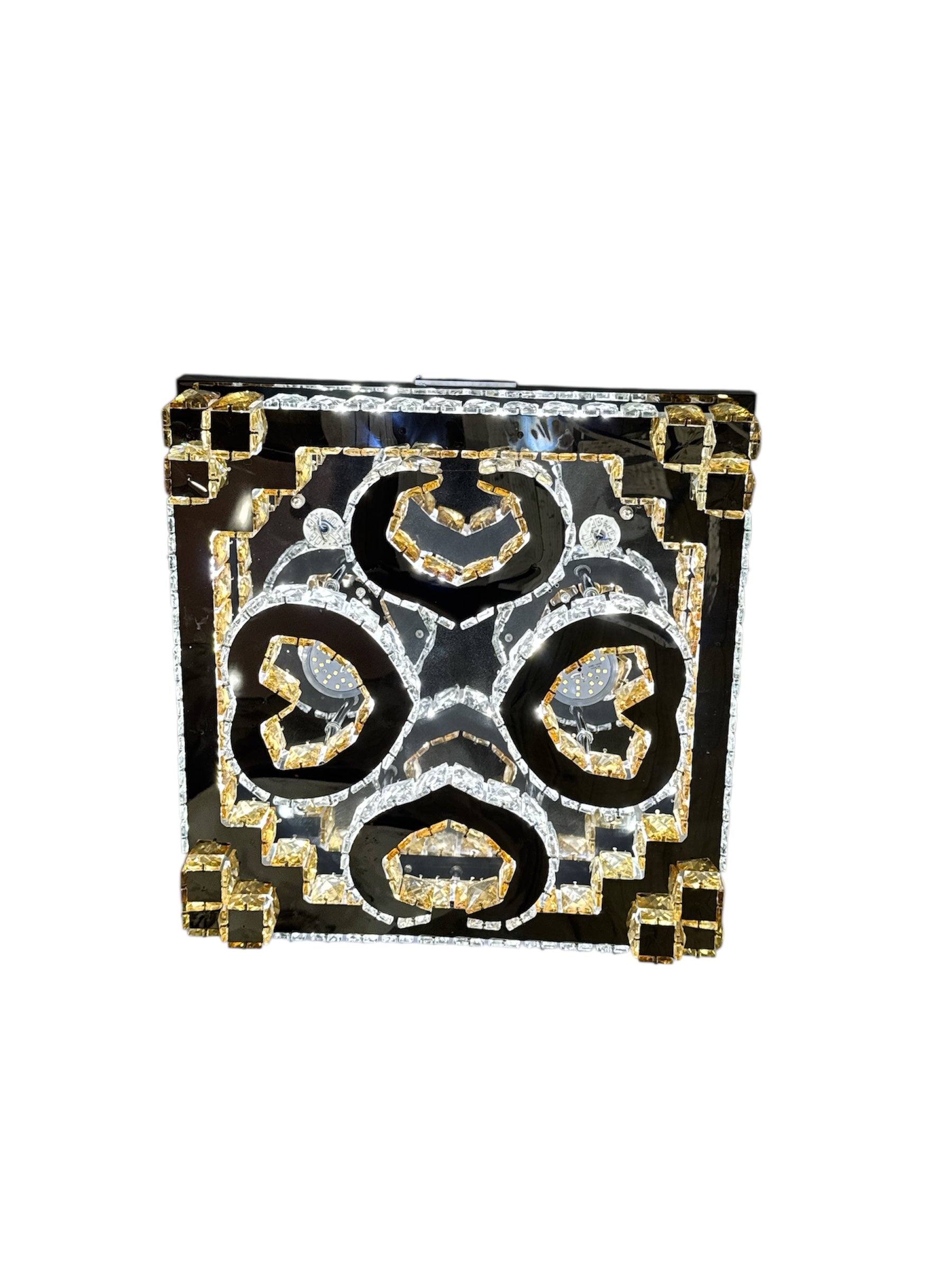 Plafondlamp met 4 hartjes Cristal