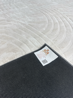 Fluffy Japandi Vloerkleed White beige Rainbow 160x230