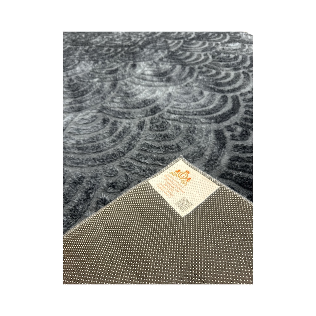 Velvet Vloerkleed Antraciet Hoogpolig 160x230